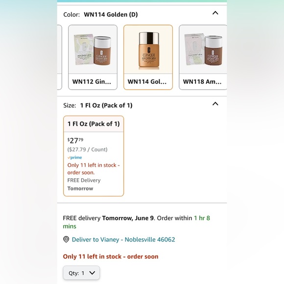 Clinique Even Better glow makeup , WN 114 Golden - Picture 2 of 5